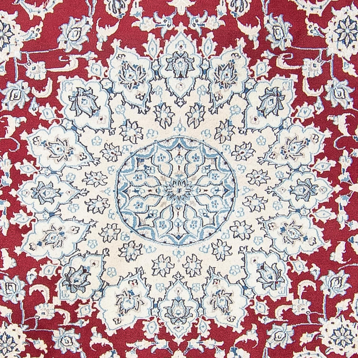 Perser Rug - Nain round  - 300 x 300 cm - dark red