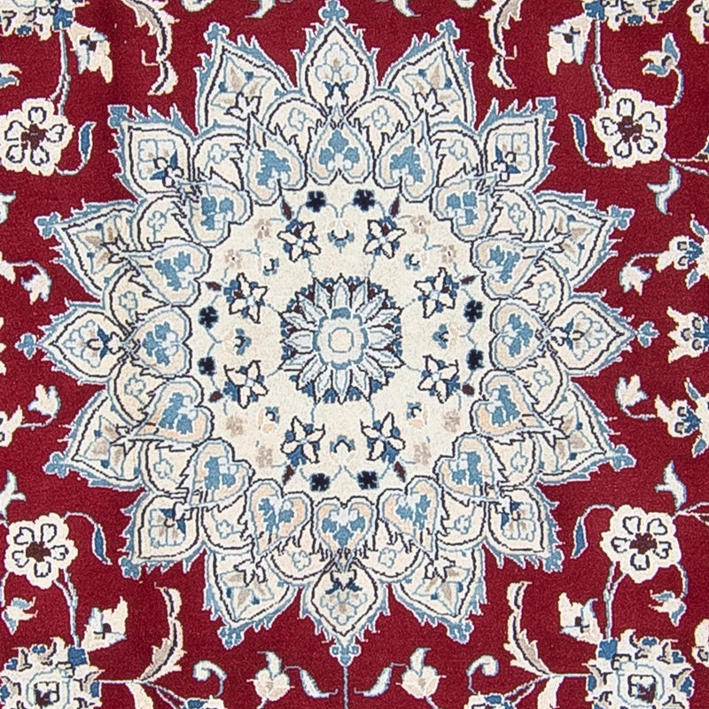 Perser Rug - Nain round  - 247 x 247 cm - dark red