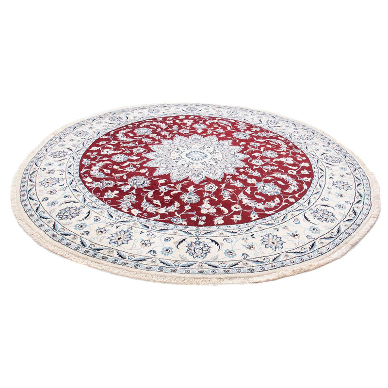 Perser Rug - Nain round  - 250 x 250 cm - dark red