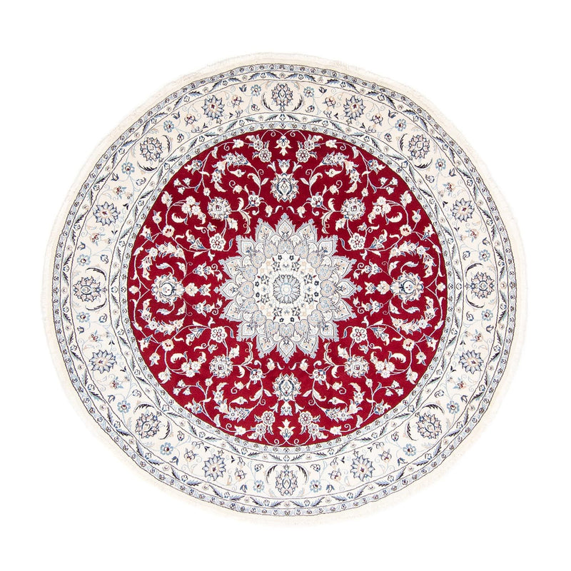 Perser Rug - Nain round  - 250 x 250 cm - dark red