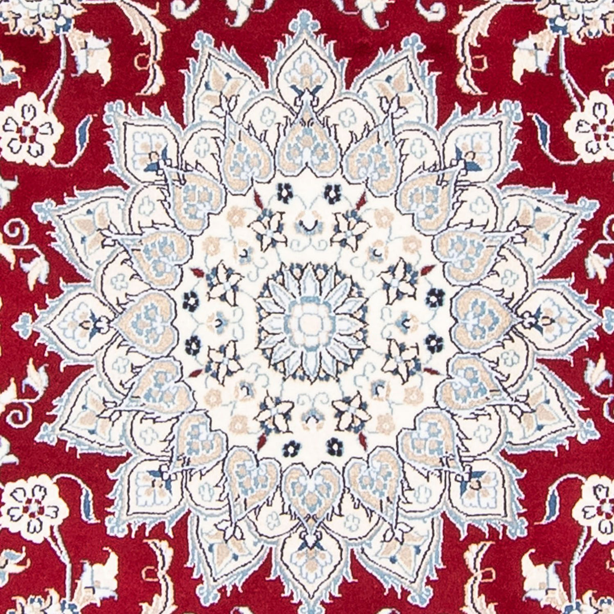 Perser Rug - Nain round  - 250 x 250 cm - dark red