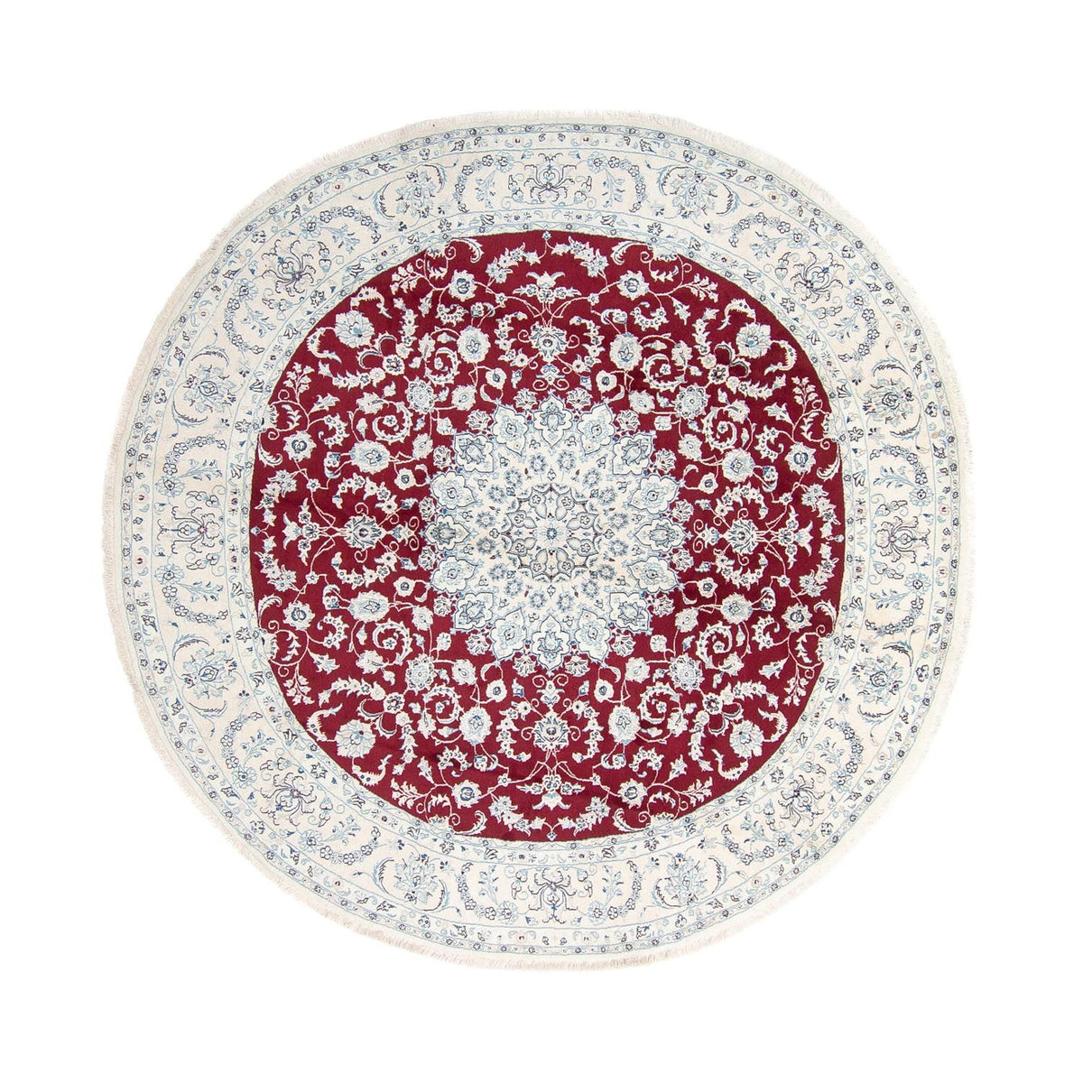 Perser Rug - Nain round  - 300 x 300 cm - dark red