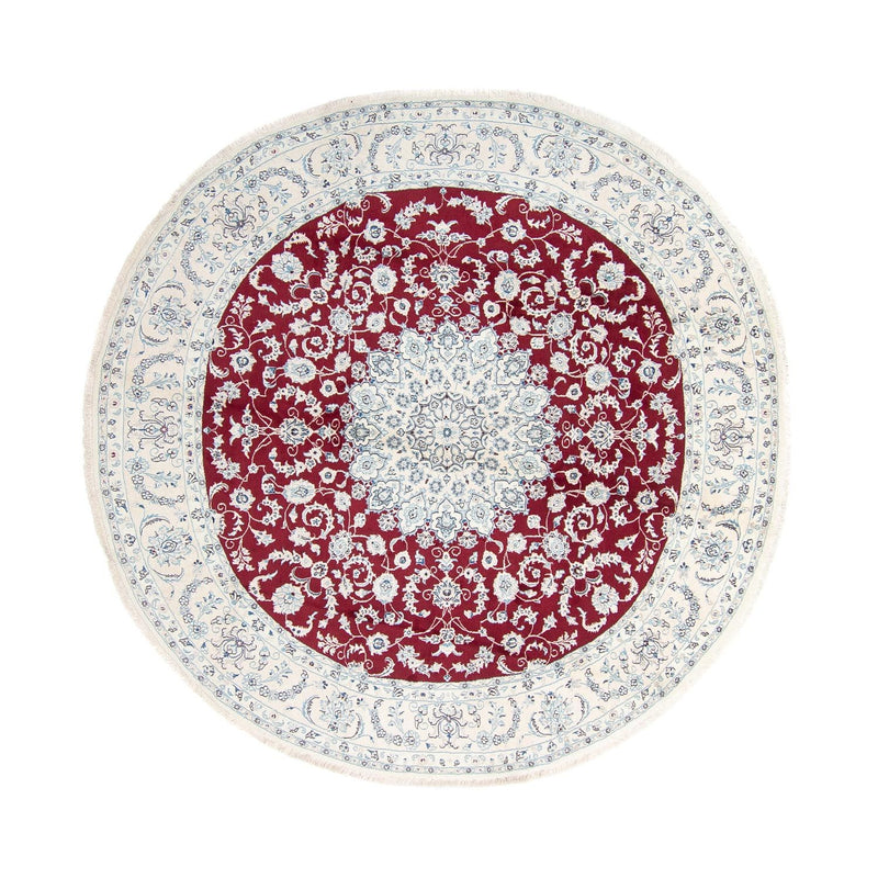 Perser Rug - Nain round  - 300 x 300 cm - dark red