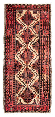 Runner Belutsch Rug - 238 x 100 cm - light red
