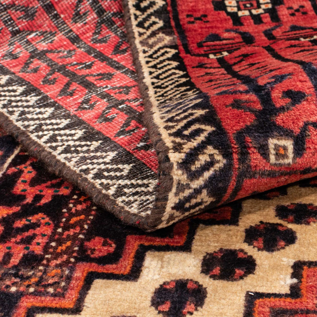 Runner Belutsch Rug - 238 x 100 cm - light red