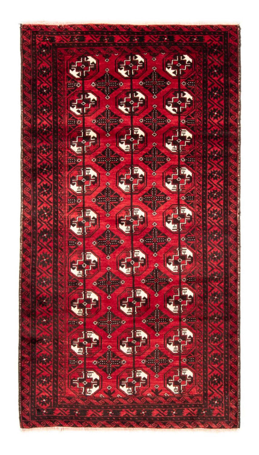 Runner Belutsch Rug - 202 x 110 cm - dark red