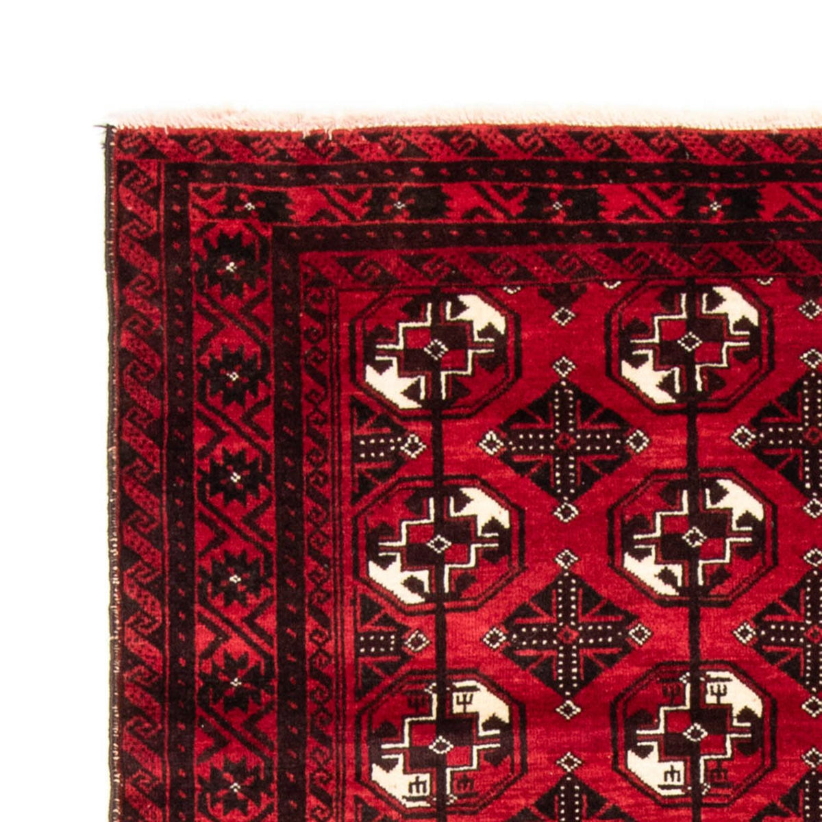 Runner Belutsch Rug - 202 x 110 cm - dark red