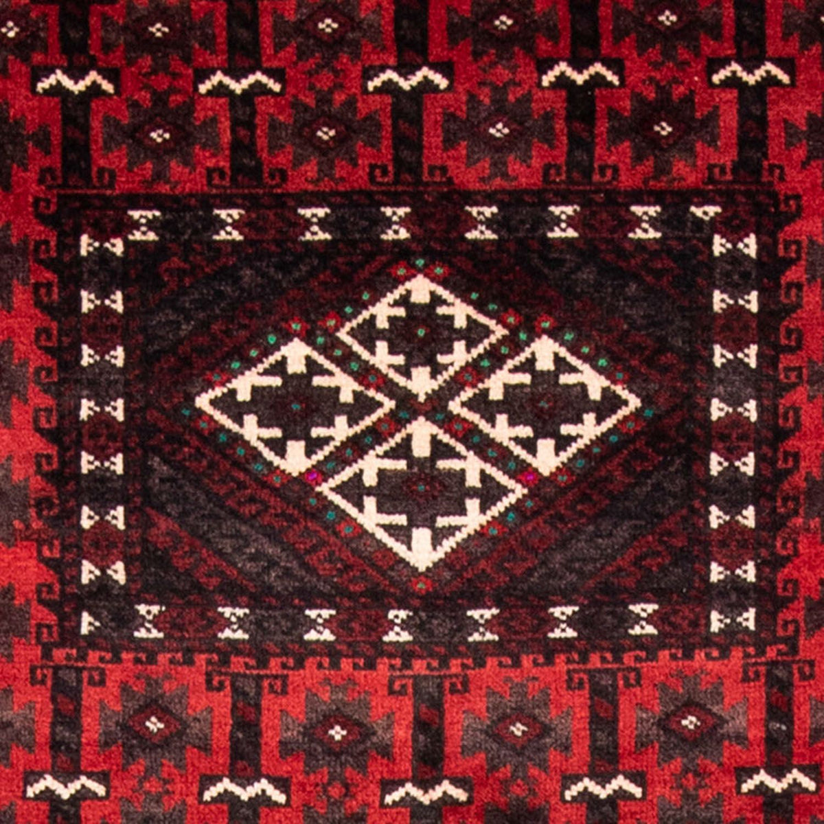 Runner Belutsch Rug - 236 x 118 cm - red