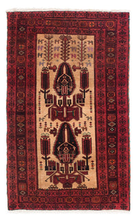 Belutsch Rug - 135 x 82 cm - dark red