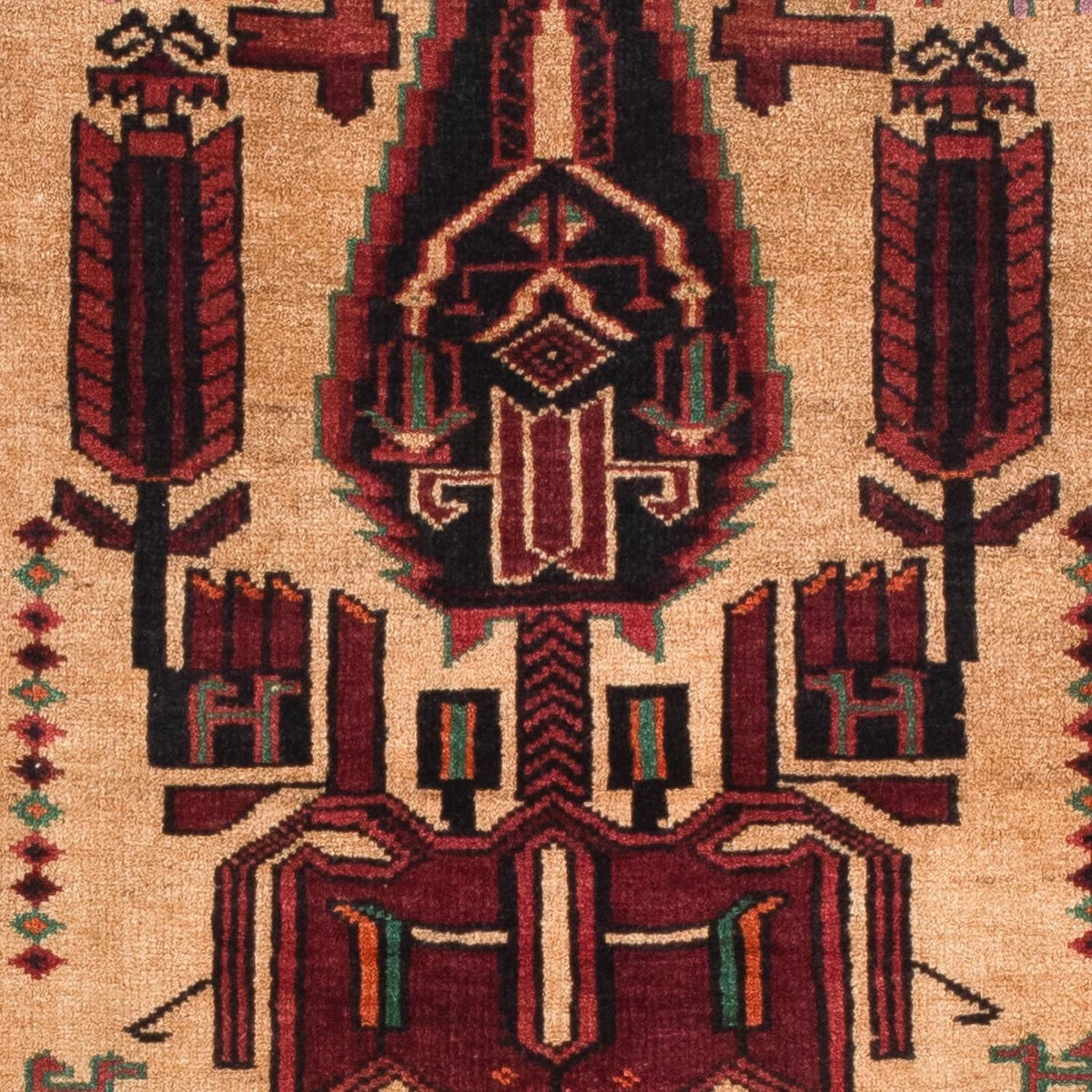Belutsch Rug - 135 x 82 cm - dark red