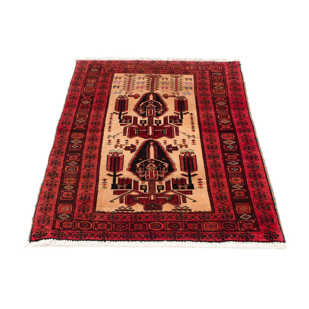 Belutsch Rug - 135 x 82 cm - dark red