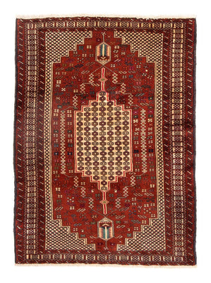 Belutsch Rug square  - 174 x 133 cm - red