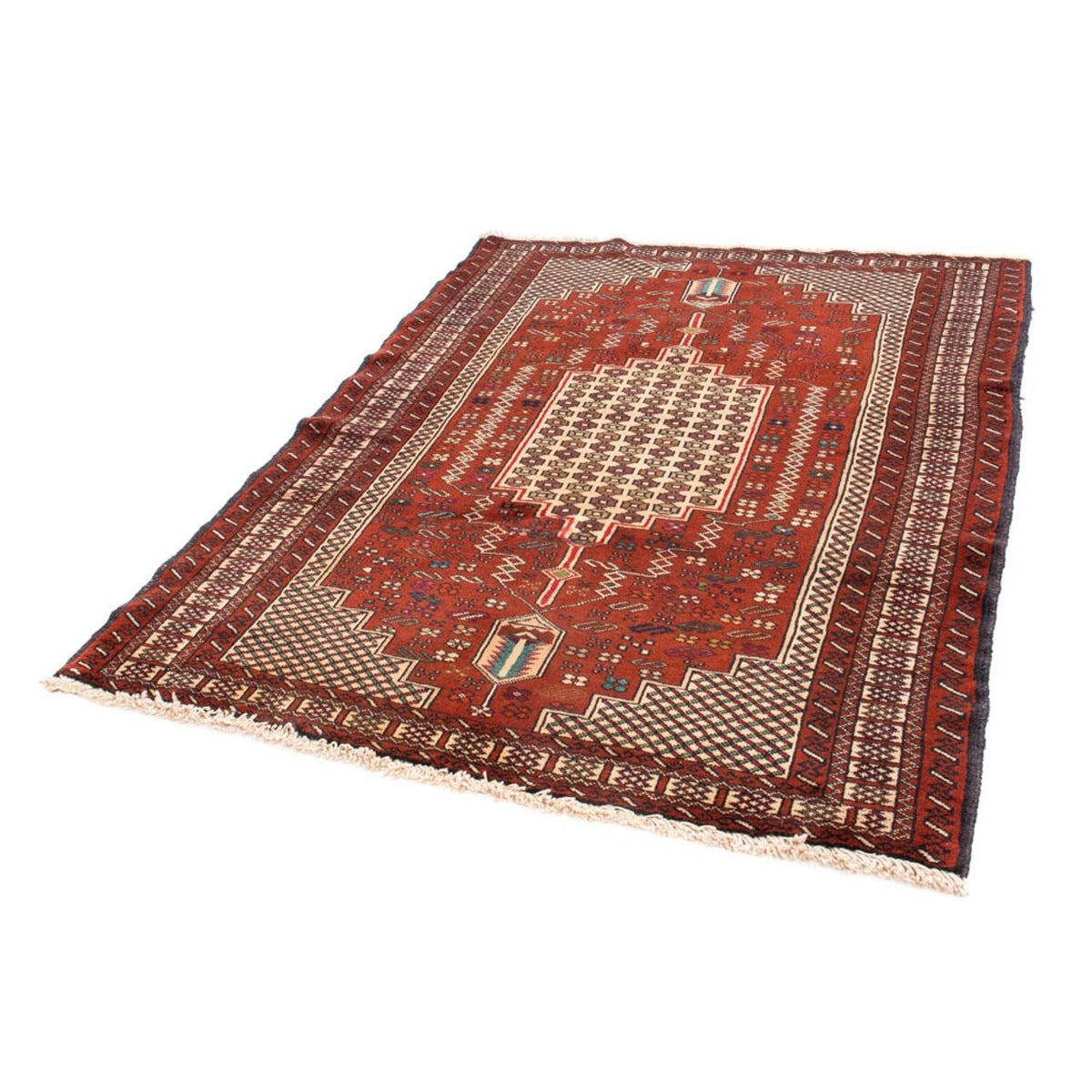 Belutsch Rug square  - 174 x 133 cm - red