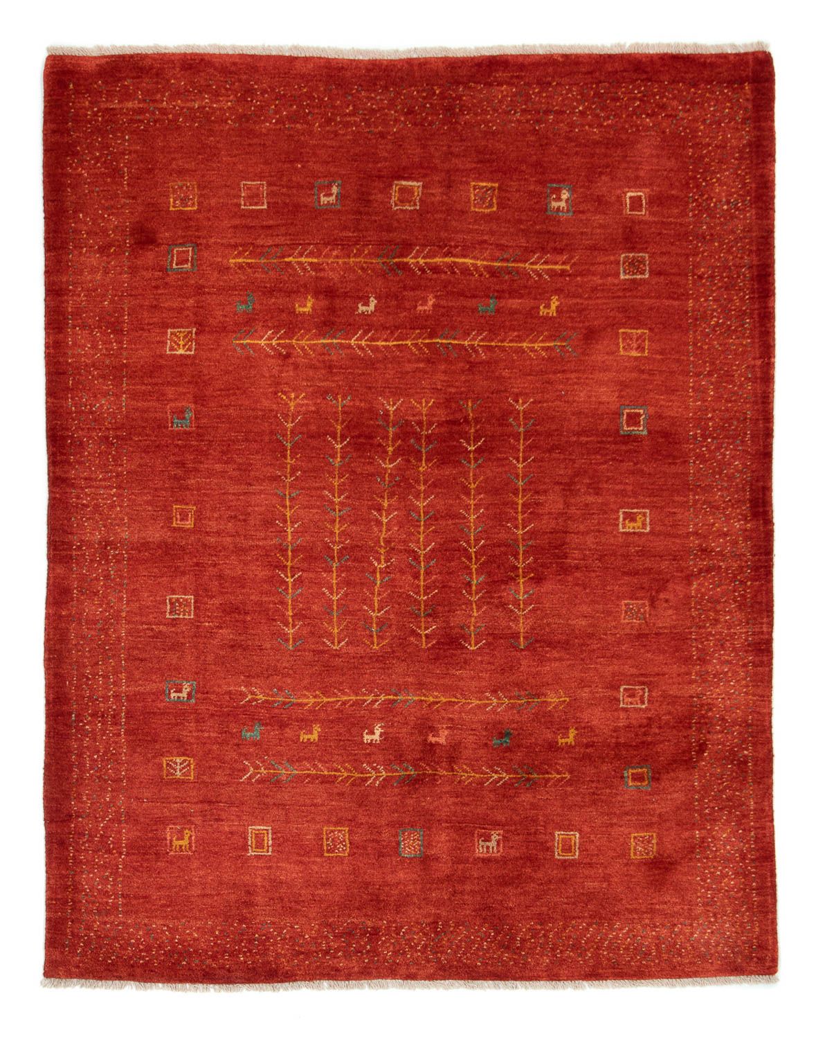 Gabbeh Rug - Perser - 190 x 150 cm - red