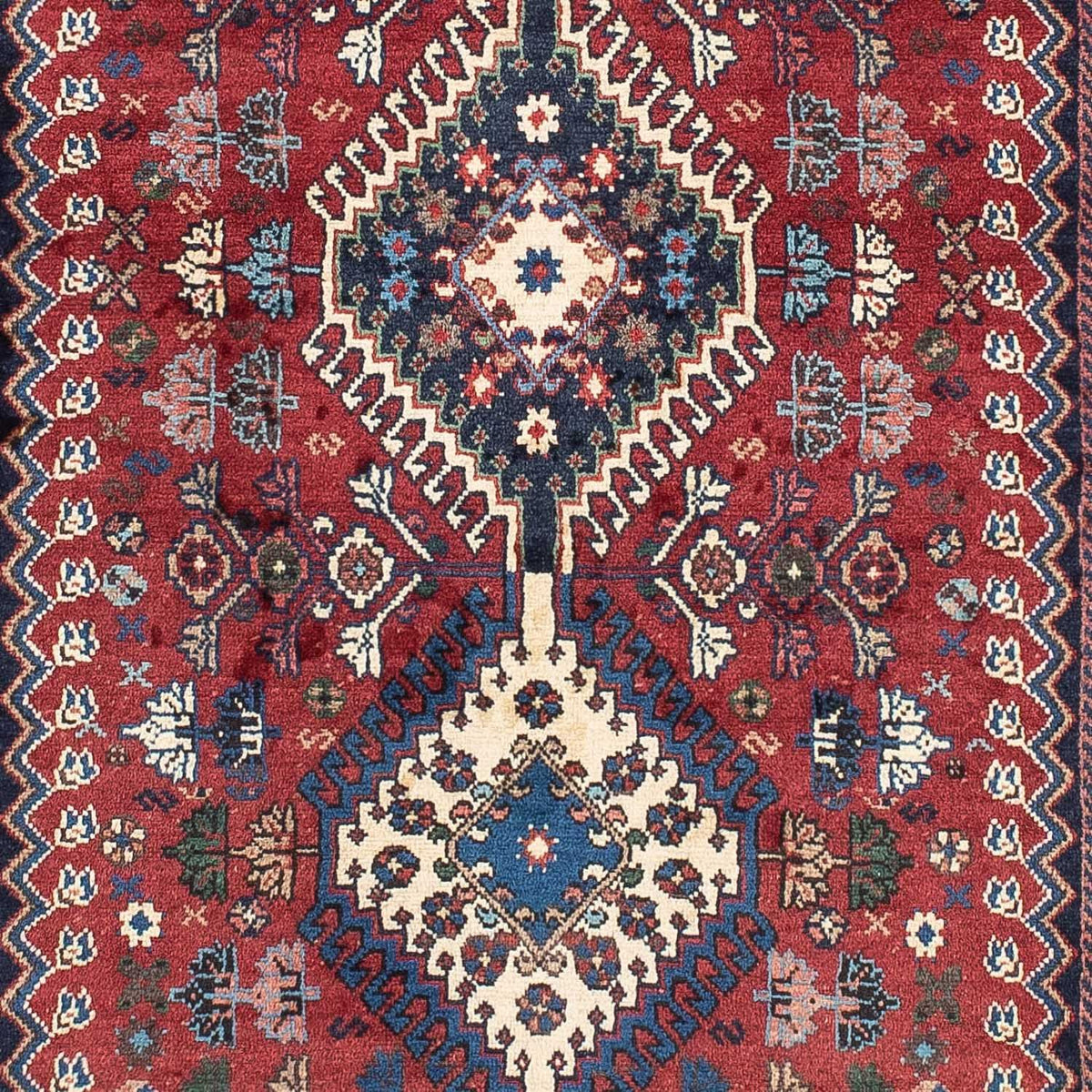 Runner Perser Rug - Nomadic - 210 x 83 cm - dark red