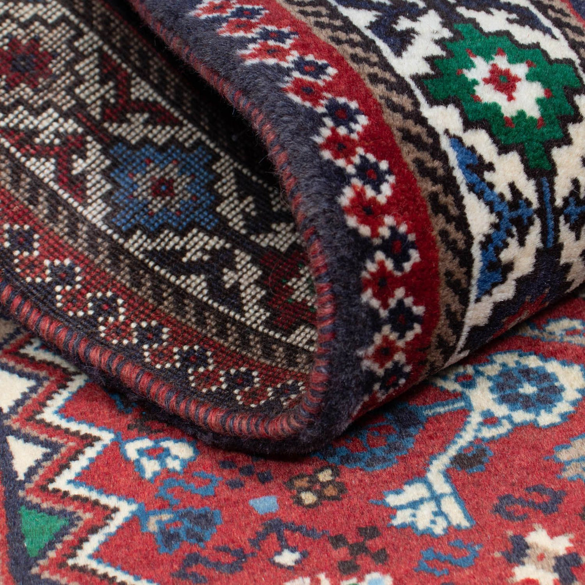 Runner Perser Rug - Nomadic - 198 x 84 cm - dark red