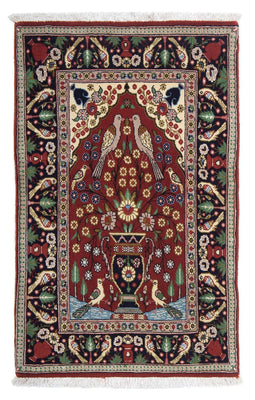 Perser Rug - Ghom - 105 x 63 cm - dark red