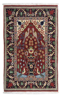 Perser Rug - Ghom - 105 x 63 cm - dark red