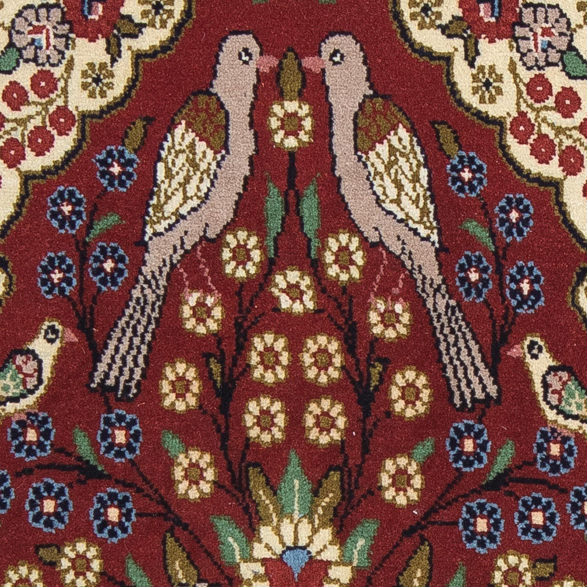 Perser Rug - Ghom - 105 x 63 cm - dark red