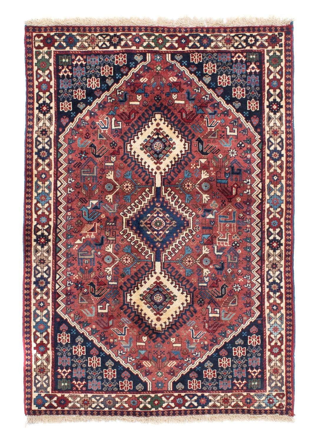 Perser Rug - Nomadic - 146 x 100 cm - light red