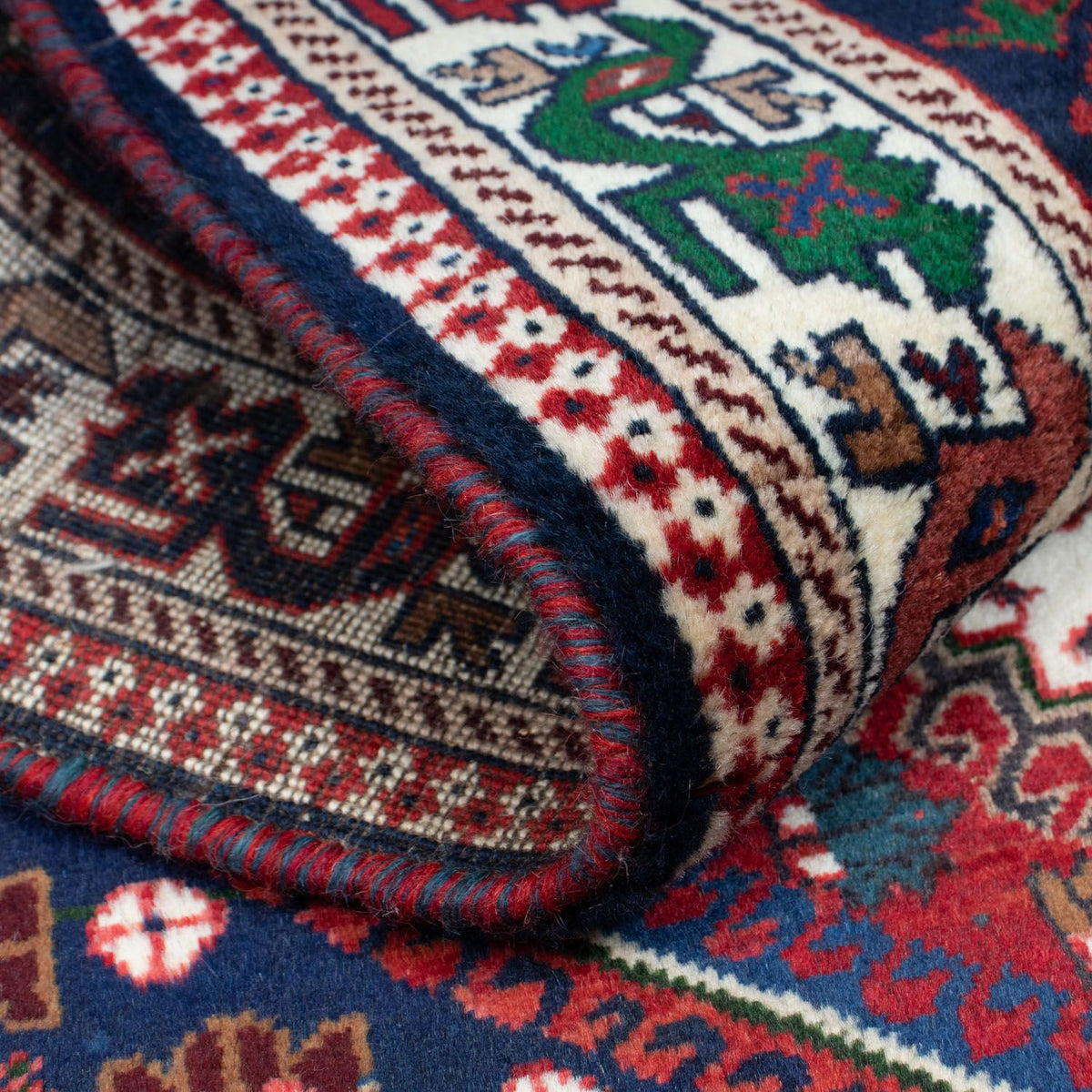 Perser Rug - Nomadic - 149 x 105 cm - dark red