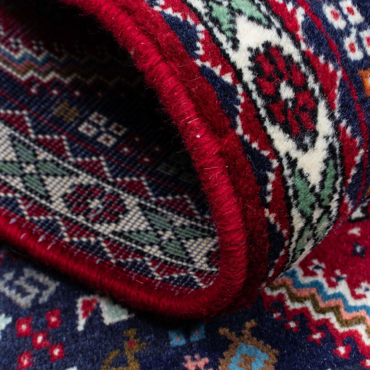 Perser Rug - Nomadic - 124 x 77 cm - dark red