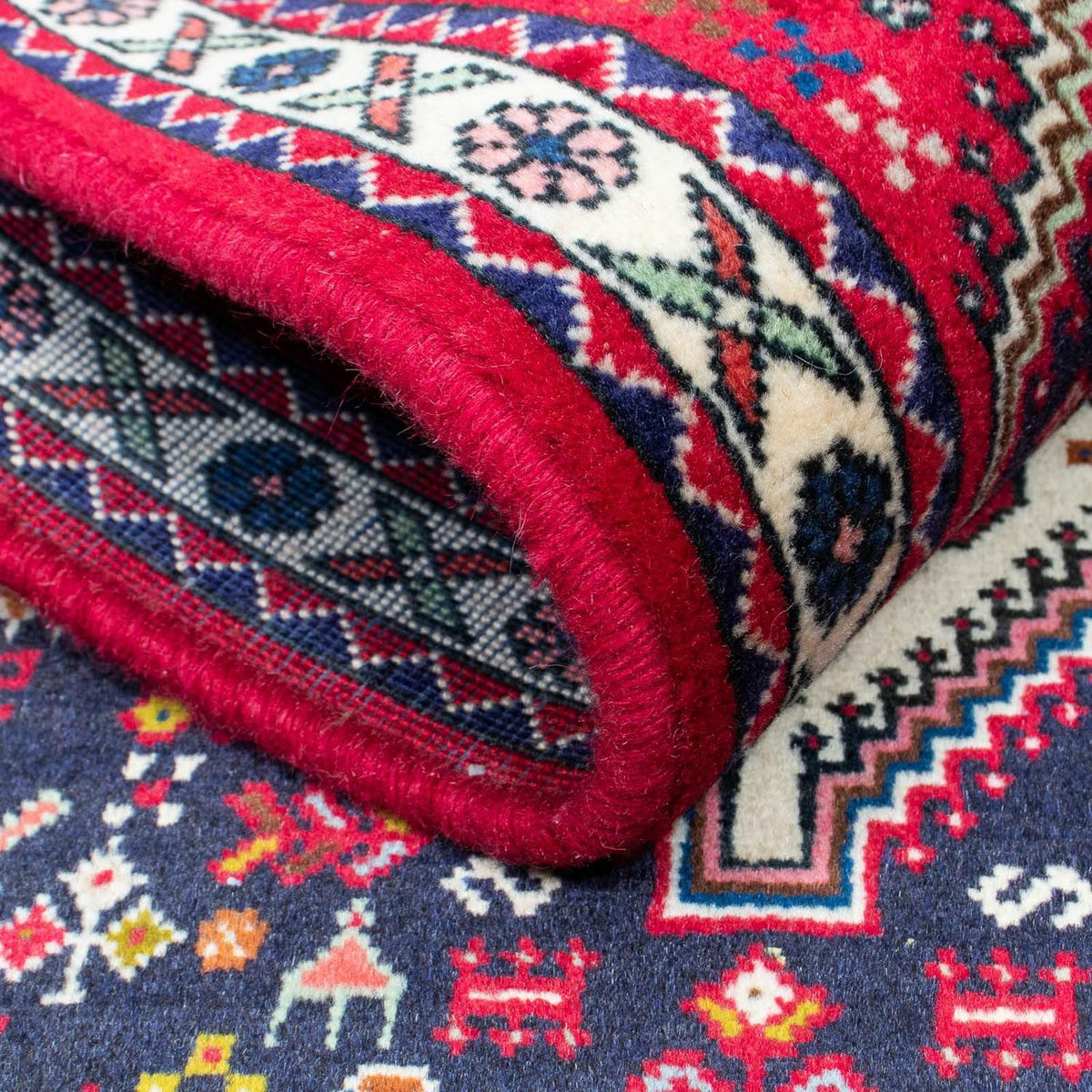 Perser Rug - Nomadic - 128 x 76 cm - dark blue