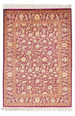 Perser Rug - Ghom - 146 x 100 cm - dark red