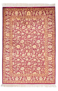 Perser Rug - Ghom - 146 x 100 cm - dark red