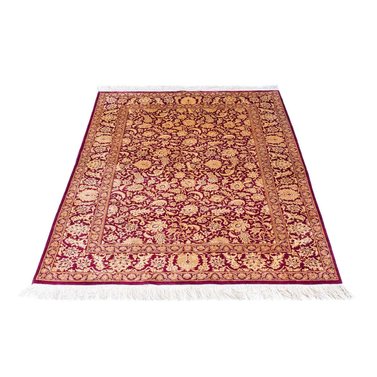 Perser Rug - Ghom - 146 x 100 cm - dark red