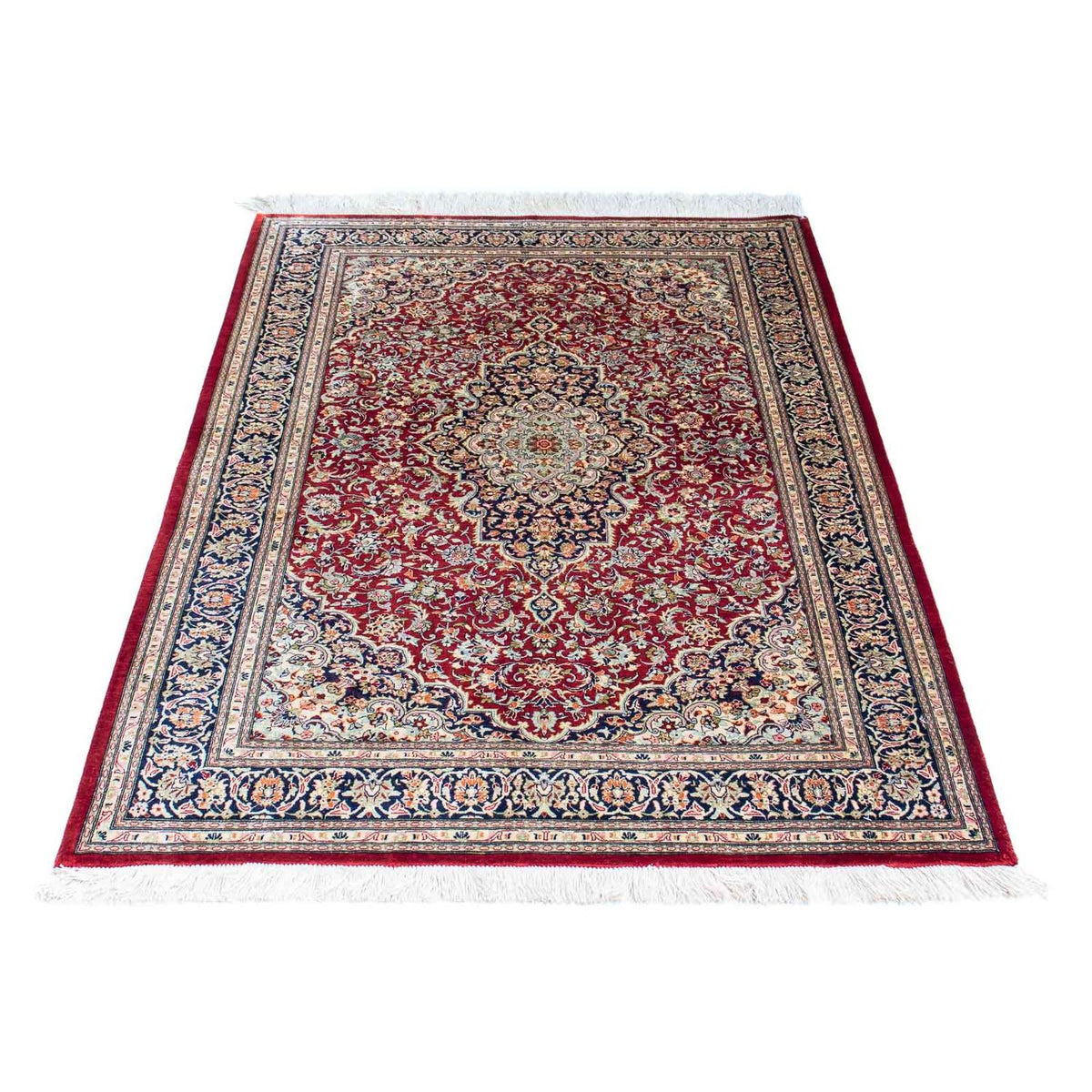 Perser Rug - Ghom - 150 x 100 cm - dark red