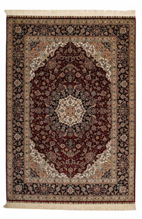 Perser Rug - Ghom - 197 x 133 cm - dark red