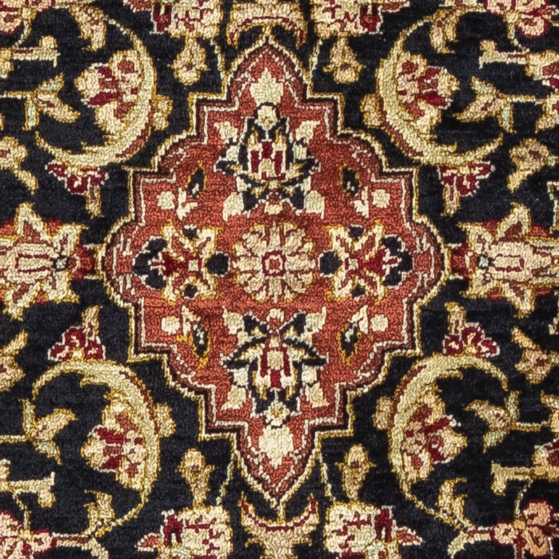 Silk Rug - Ghom Silk - Premium - 41 x 28 cm - dark blue
