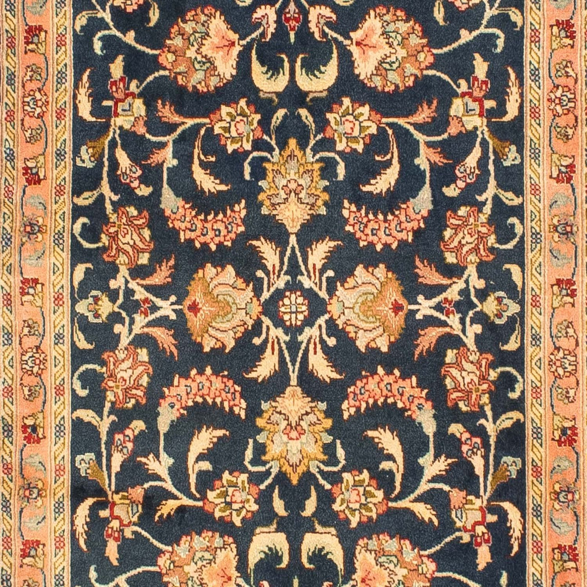 Runner Perser Rug - Tabriz - Royal - 300 x 66 cm - dark blue