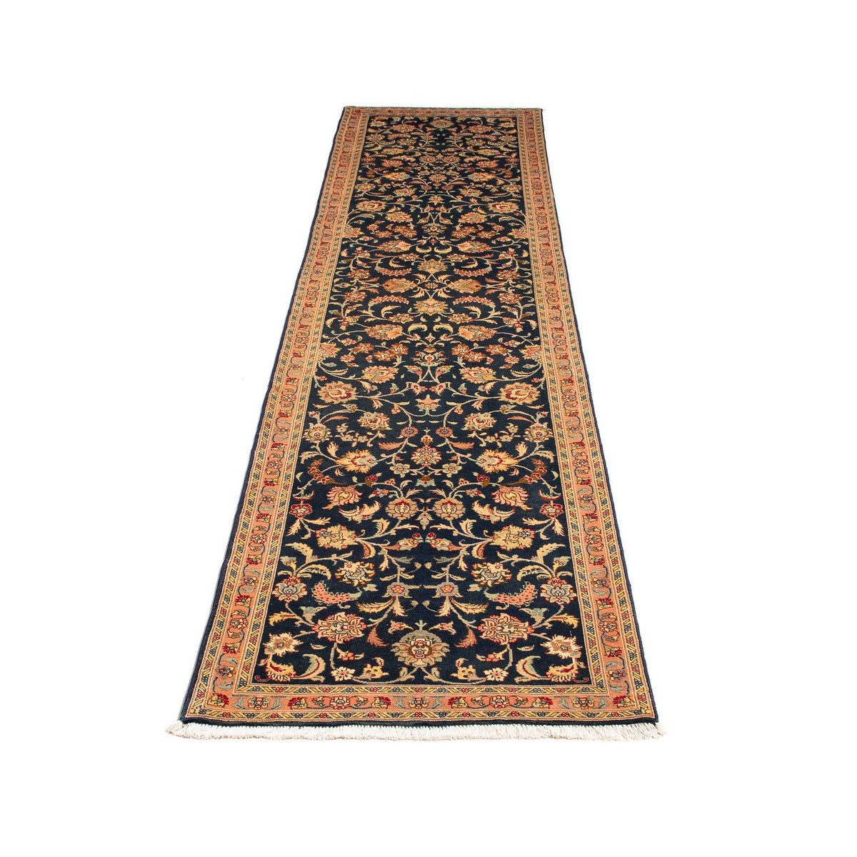 Runner Perser Rug - Tabriz - Royal - 300 x 66 cm - dark blue