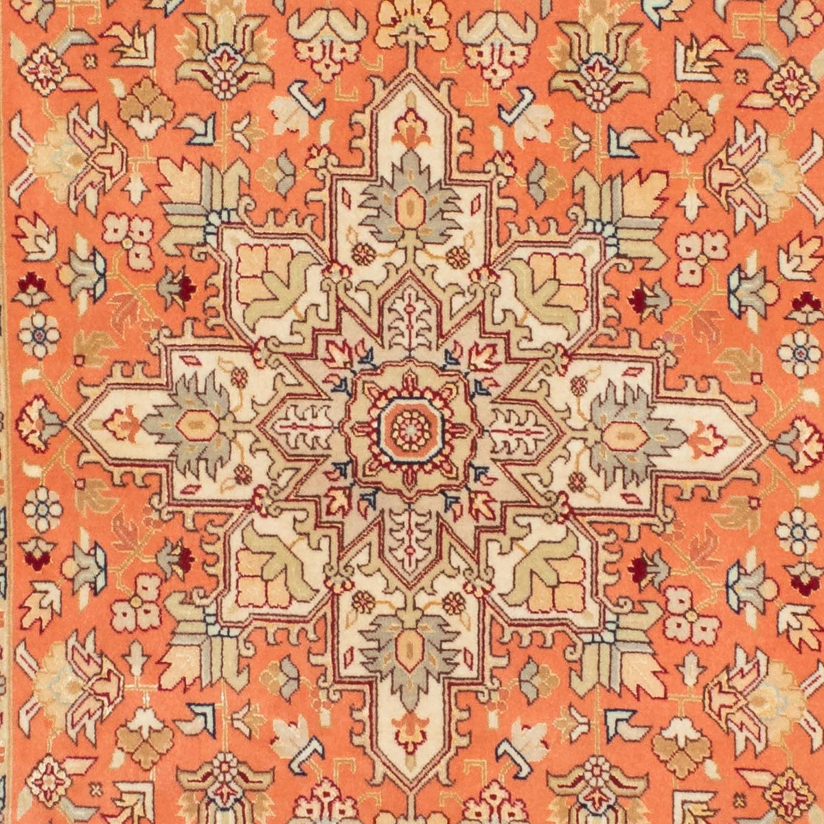 Runner Perser Rug - Tabriz - Royal - 216 x 80 cm - rust