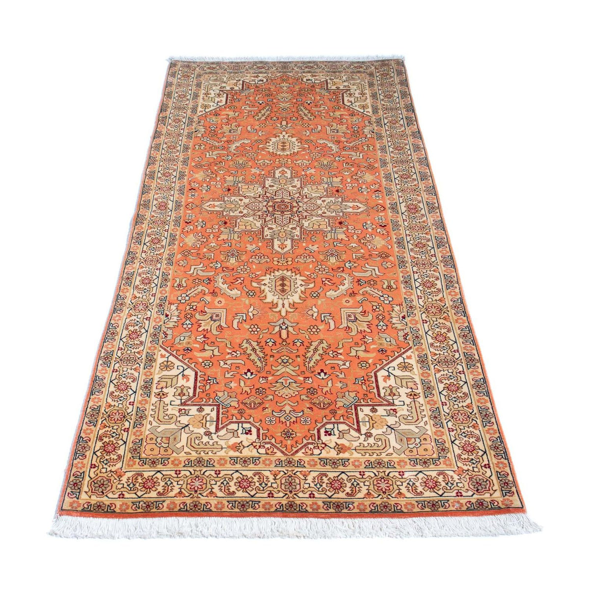 Runner Perser Rug - Tabriz - Royal - 216 x 80 cm - rust