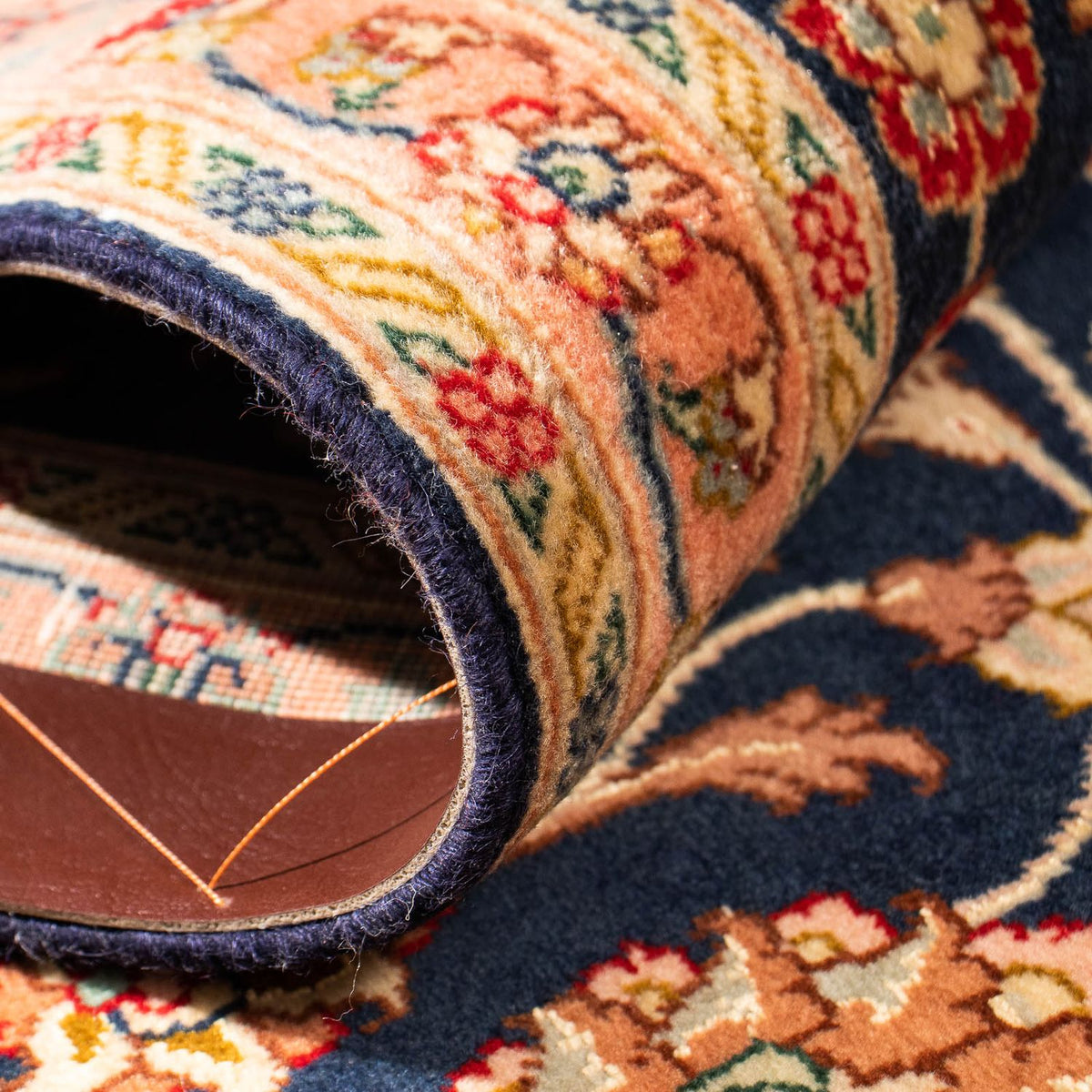 Runner Perser Rug - Tabriz - Royal - 292 x 66 cm - dark blue