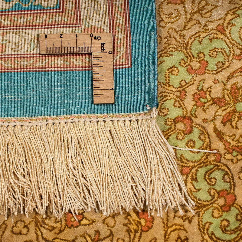 Silk Rug - Ghom Silk - Premium - 188 x 130 cm - beige