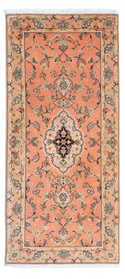 Runner Perser Rug - Tabriz - Royal - 165 x 74 cm - light red