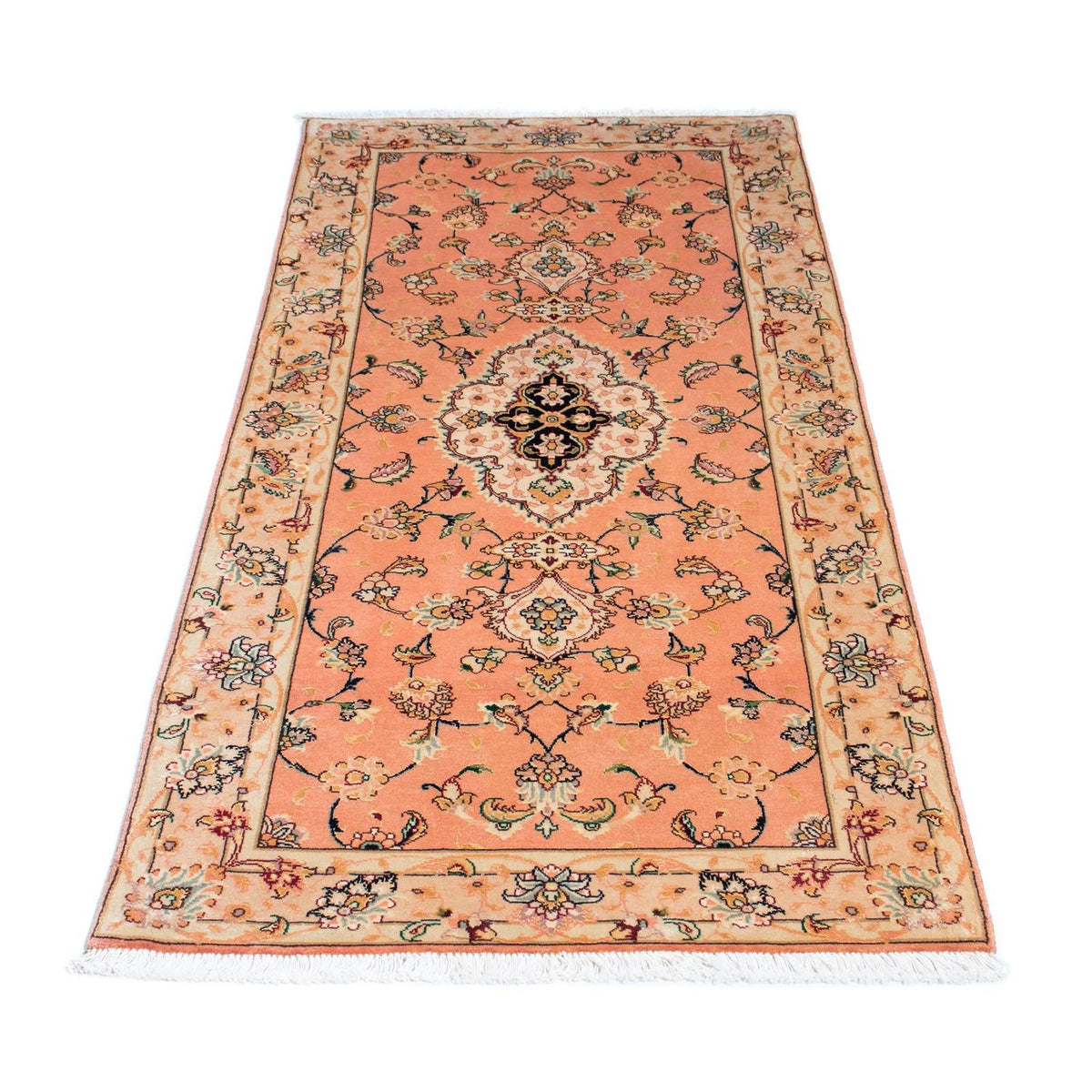Runner Perser Rug - Tabriz - Royal - 165 x 74 cm - light red