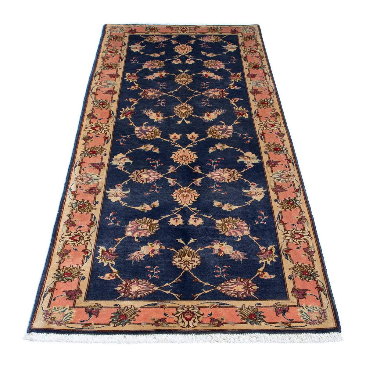 Runner Perser Rug - Tabriz - Royal - 198 x 76 cm - dark blue