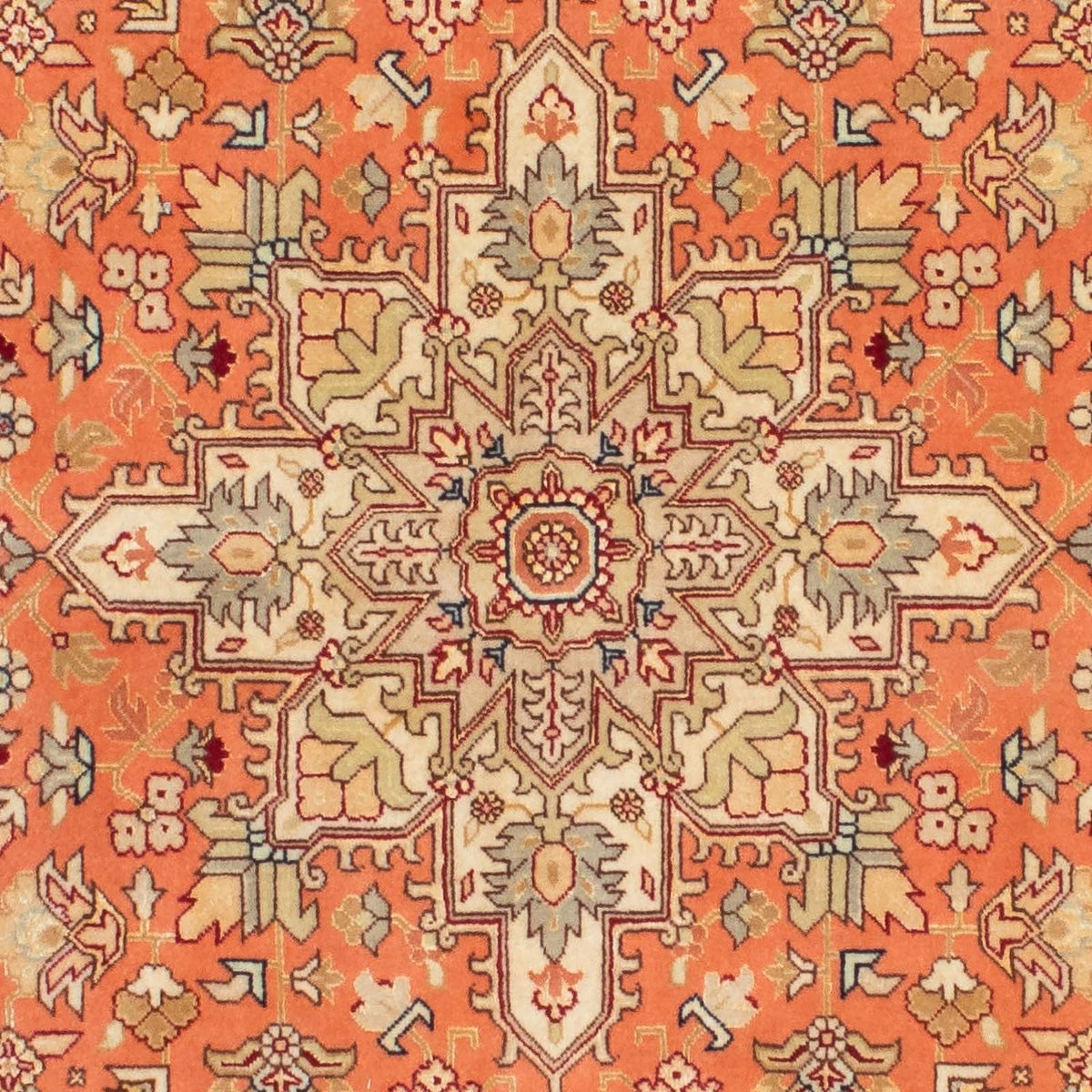 Runner Perser Rug - Tabriz - Royal - 215 x 82 cm - rust