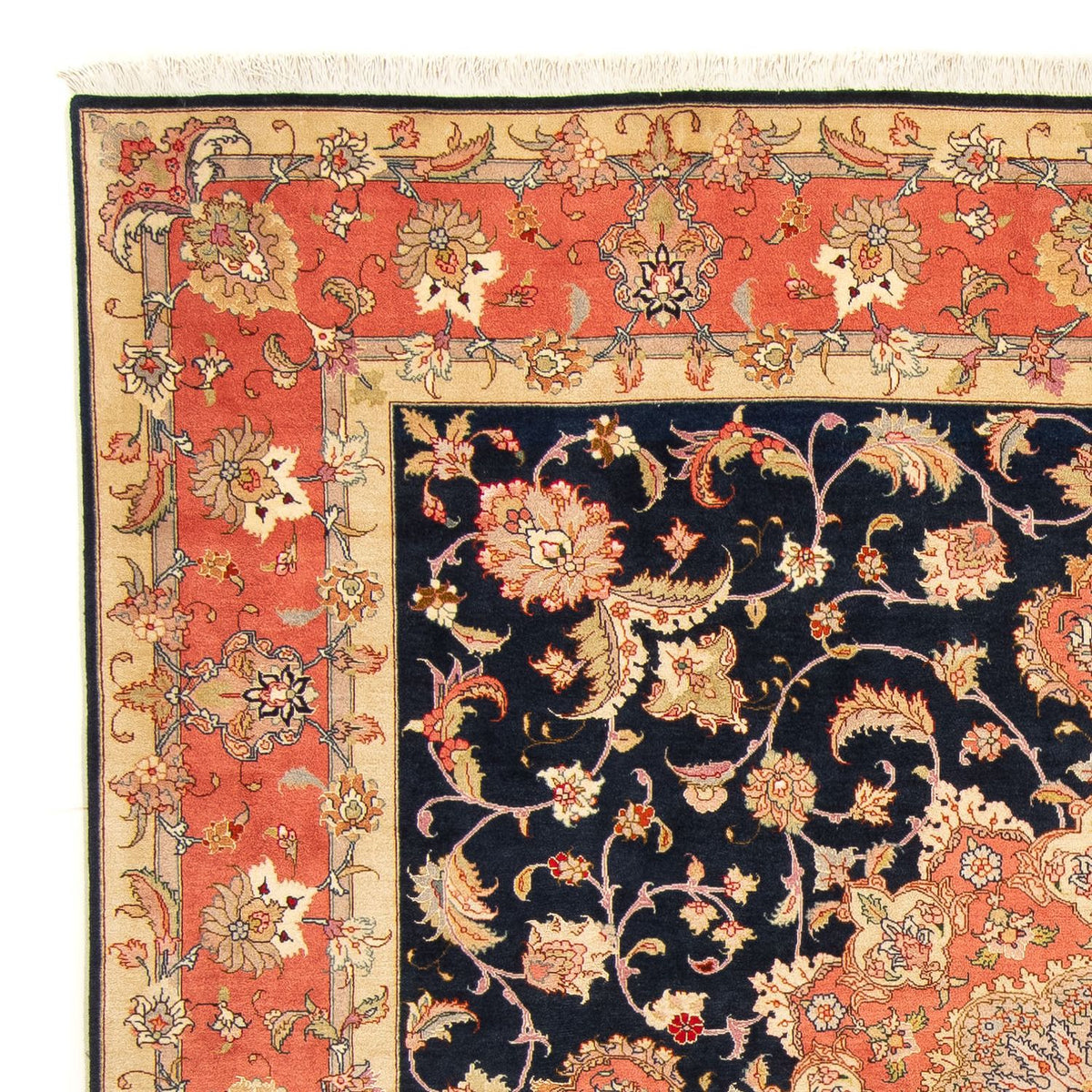 Perser Rug - Tabriz - Royal square  - 202 x 202 cm - dark blue