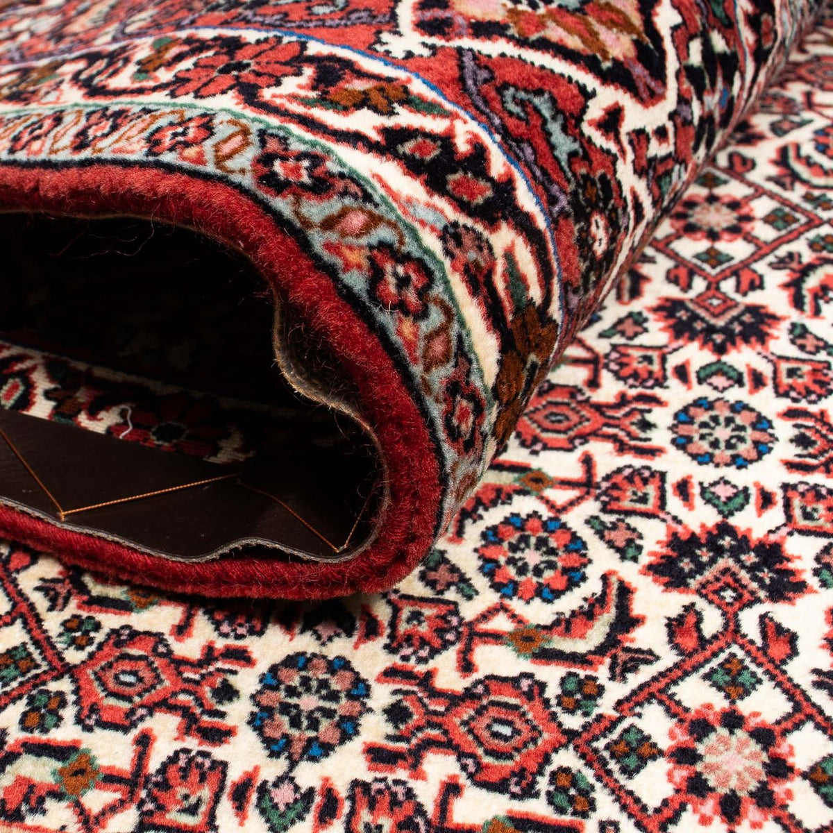 Perser Rug - Bidjar - 245 x 202 cm - dark red