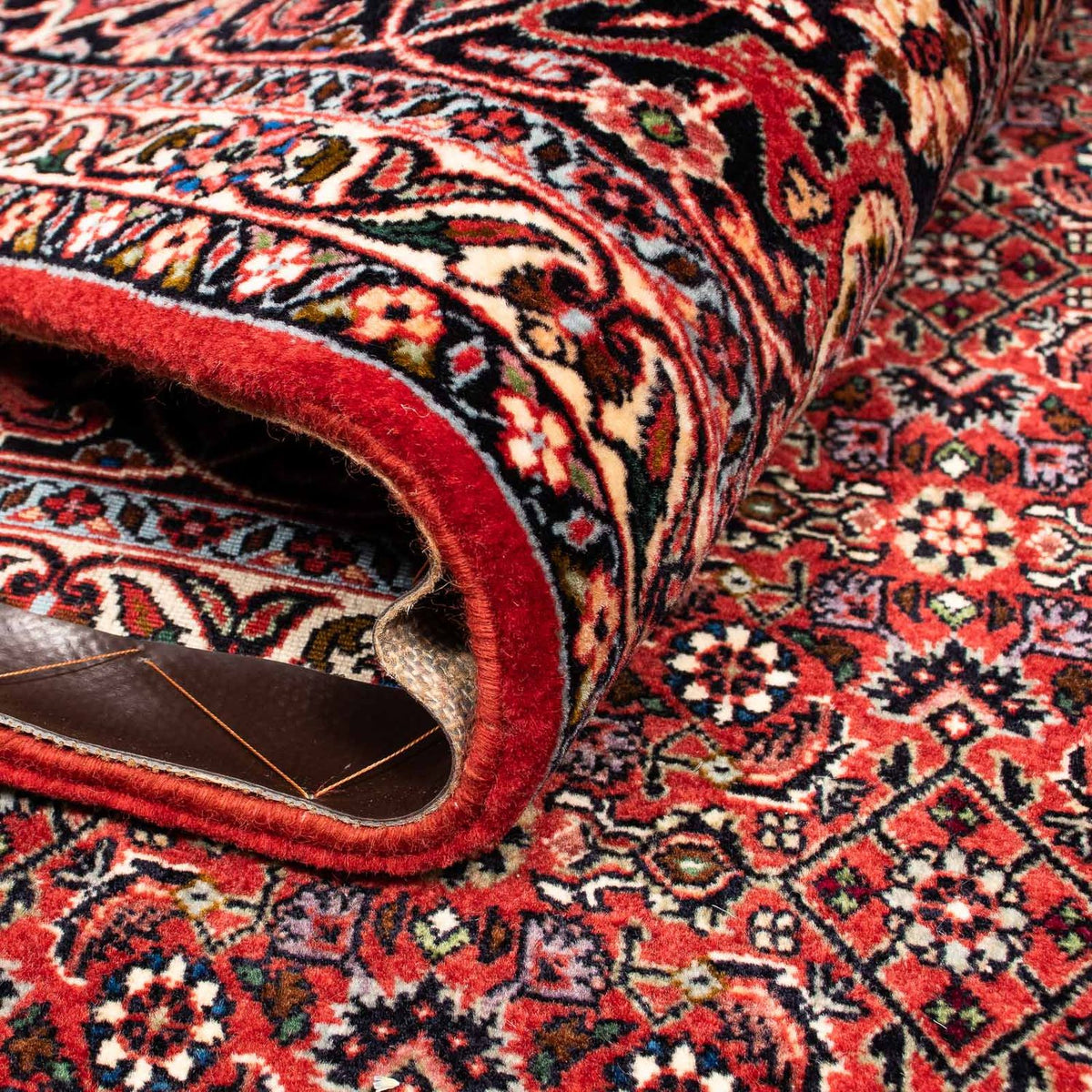 Perser Rug - Bidjar - 256 x 202 cm - dark red