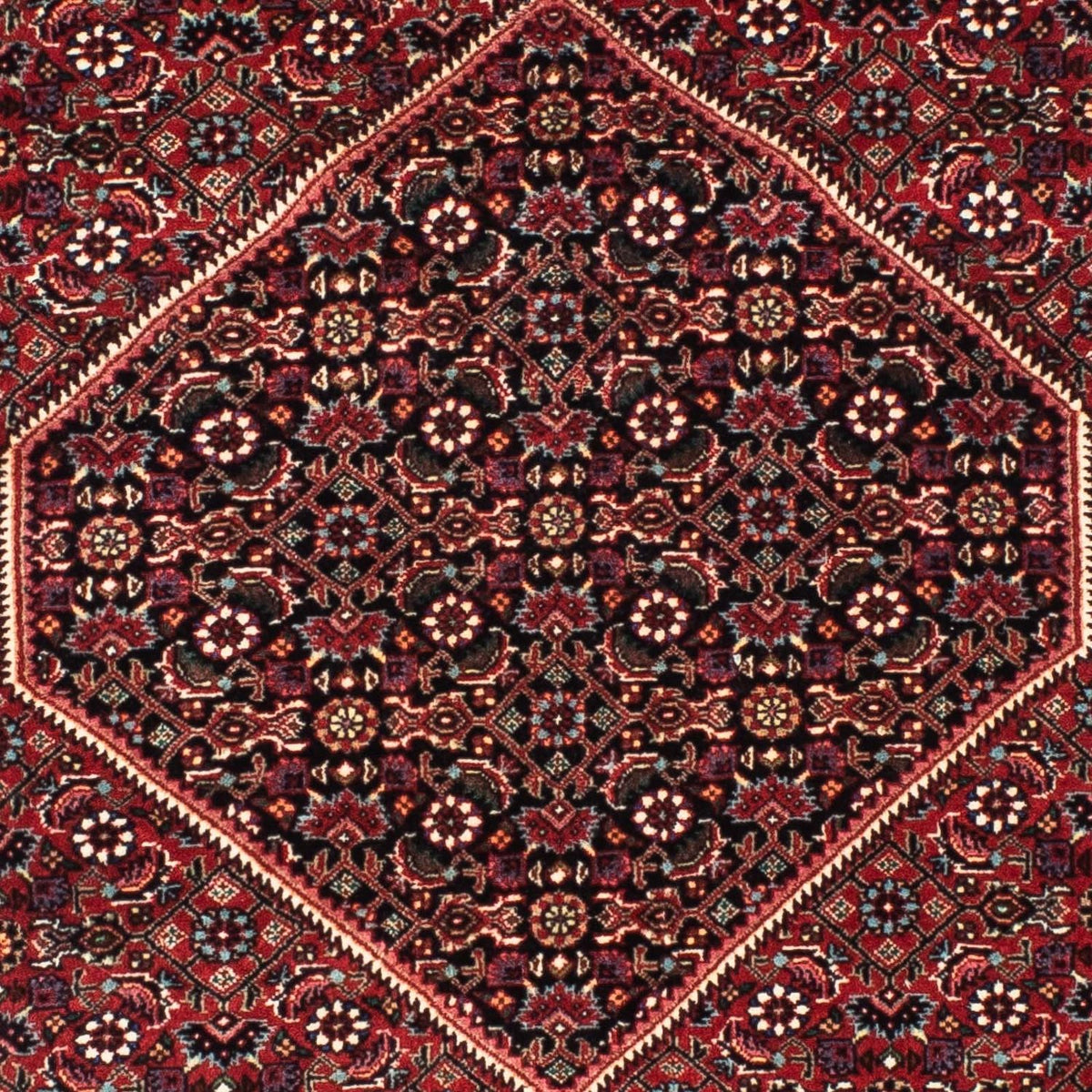 Runner Perser Rug - Bidjar - 198 x 74 cm - dark red