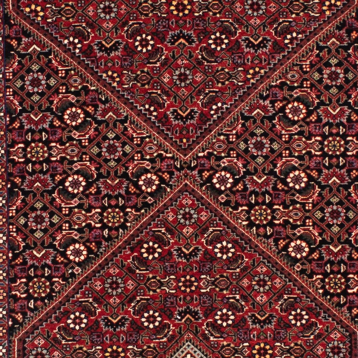Runner Perser Rug - Bidjar - 202 x 76 cm - dark red
