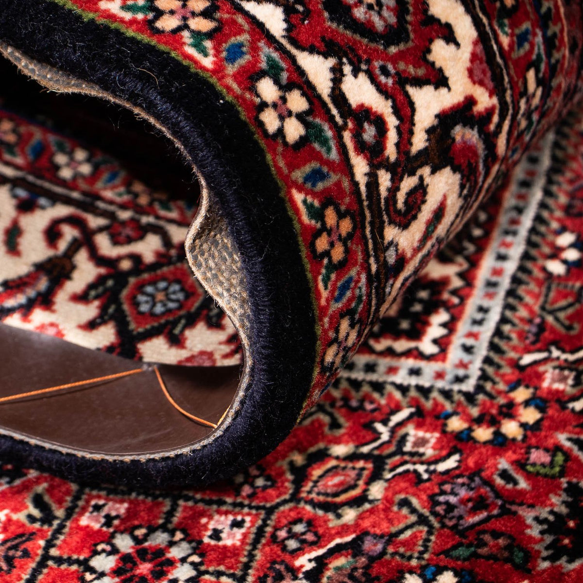 Runner Perser Rug - Bidjar - 202 x 76 cm - dark red