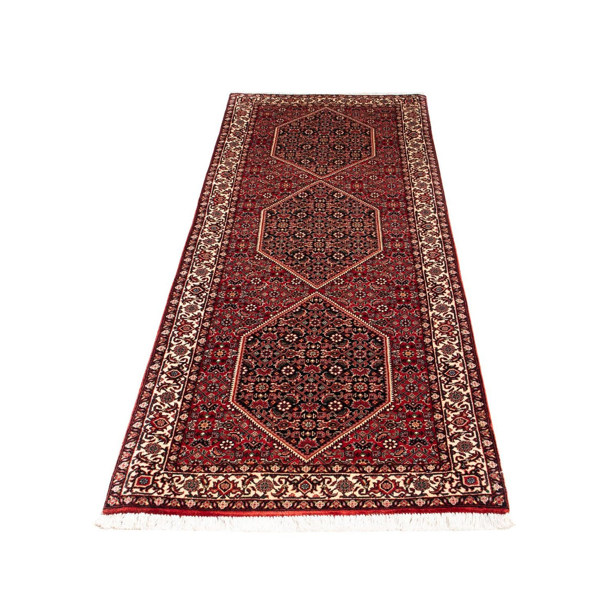 Runner Perser Rug - Bidjar - 203 x 73 cm - dark red